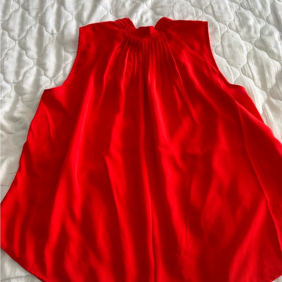 Banana Republic Red Pleated Top - Picture 3 of 5